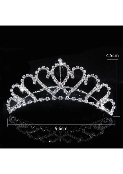 No.16 Boyutu Kızlar Için Prenses Taç Parti Gelin Taç Tiara Diadem Kristal Çiçek Düğün Gelin Saç Aksesuarları Kafa Takı Hediyeler (Yurt Dışından) fırsatları
