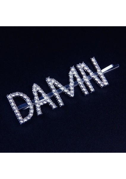 Gelin Stonefans Bling Glam Boss Mektup Taklidi Saç Klipleri Saç Aksesuarları Kadınlar Için Kristal Gelin Saç Düğün Tokalarım (Yurt Dışından) modelleri