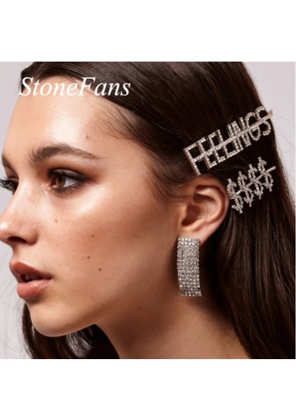 Gelin Stonefans Bling Glam Boss Mektup Taklidi Saç Klipleri Saç Aksesuarları Kadınlar Için Kristal Gelin Saç Düğün Tokalarım (Yurt Dışından) fırsatları