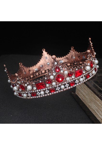 Altın Şampiyon Kadınlar Için Yeni Barok Büyük Kristal Çiçek Taç Kings Queens Tiaras Güzellik Yarışması Gelin Düğün Saç Takı Aksesuarları (Yurt Dışından)