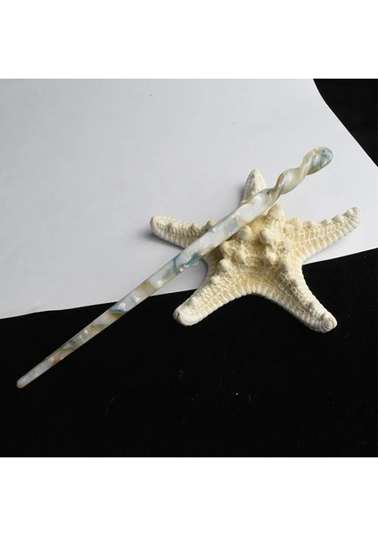 No.12 Boyutu Fashioese Tarzı Saç Sopaları Vintage Asetat Chopstick Kadın Saç Saç Klipleri Tokalar Düğün Saç Takı Aksesuarları (Yurt Dışından)