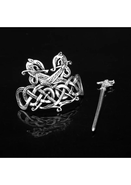 Resim Olarak Viking Saç Tokaları Takı Celtics Knots Taç Vintage Metal Çubuk Slayt Saç Klipleri Iskandinav Mitolojisi Kadın Saç Süsleri (Yurt Dışından) fırsatları