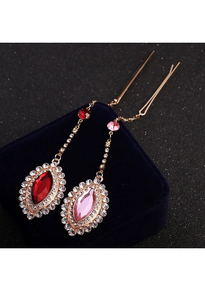 Stil 6 Alın Saç Kadınlar Için Etnik Rhinestone Kolye Firkete Süslemeleri ile Hint Saç Takı Başlığı Saç Aksesuarları (Yurt Dışından) modelleri
