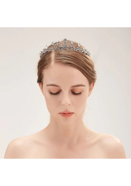 Yeşil Sıcak Satış Basit Yapraklar Gül Altın Kırmızı Mavi Kristal Tiaras Düğün Gelin Taçları De Noiva Kafa Bandı Festivali Saç Takı (Yurt Dışından) indirimleri