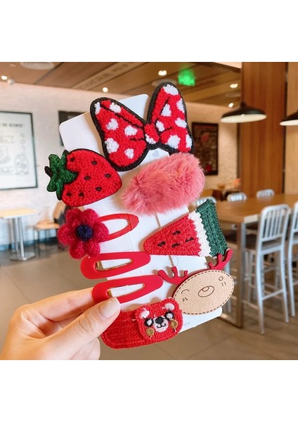 No.1 Boyutu 2021 Yeni Set Headdress Karikatür Meyve Saç Tokası Tatlı Firkete Saç Tokası Saç Tokası (Yurt Dışından)