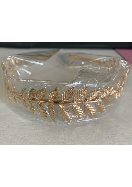 A Tanrıça Yaprağı Kafa Bandı Zeytin Yaprağı Düğün Parti Altın Taç Gelin Tiara Saç Çember Aksesuar Kadın Kız Takı Hairband Kafa Bandı (Yurt Dışından)