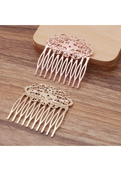 Kc Altın Kaplama 0320 2pcslot 55*60MM Metal Pirinç Telkari 10 Diş Saç Tarak Kadın Saç Takı Aksesuarları Parçaları Tokalar Headdress Takı Kaynağı (Yurt Dışından) indirimleri
