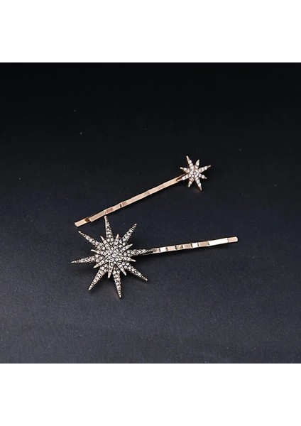Orta Yıldız Muylinda Ed Tasarım Yıldız Ay Rhinestone Saç cl Moda Aksesuarları Kadın Takı (Yurt Dışından) indirimleri