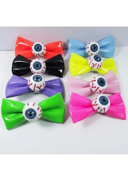 No.3 Boyutu Punk Yay Göz Küresi Firkete Harajuku Cutey Moda Charm Komik Renkli Serin Geometri Kadınlar Için Saç Aksesuarları Hediyeler Yeni Parti (Yurt Dışından) modelleri