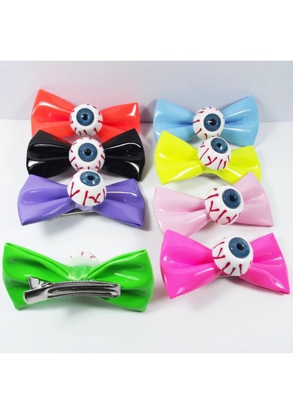 No.3 Boyutu Punk Yay Göz Küresi Firkete Harajuku Cutey Moda Charm Komik Renkli Serin Geometri Kadınlar Için Saç Aksesuarları Hediyeler Yeni Parti (Yurt Dışından) fırsatları