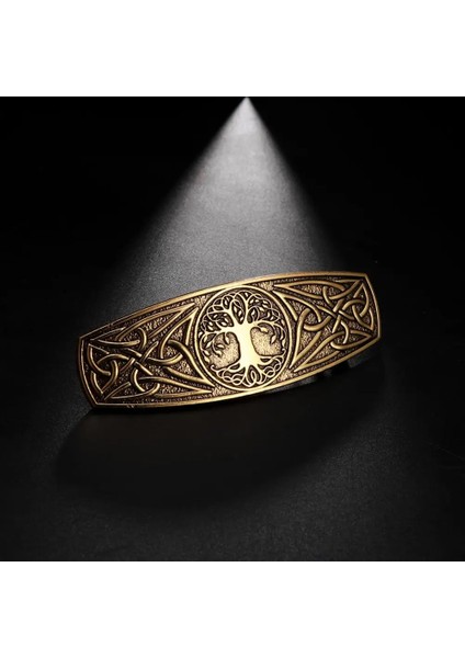 B Antik Şerit Teamer Viking Kadınlar Için Barrette Hayat Ağacı Haireltics Düğüm Saç Klip Vintage Hairwear Aksesuarları Wicca Takı Hediyeler (Yurt Dışından) modelleri