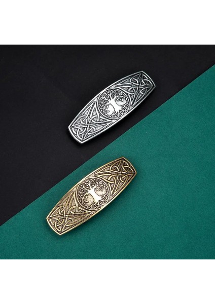 B Antik Şerit Teamer Viking Kadınlar Için Barrette Hayat Ağacı Haireltics Düğüm Saç Klip Vintage Hairwear Aksesuarları Wicca Takı Hediyeler (Yurt Dışından) indirimleri