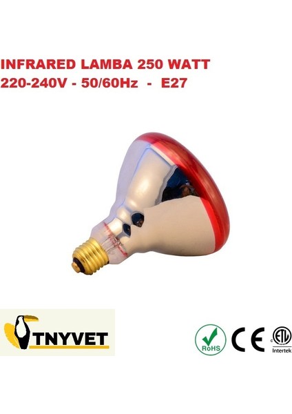 Infrared Isıtıcı Lamba 250 Watt