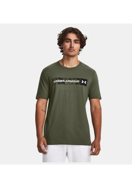 Erkek Ua Camo Chest Stripe Kısa Kollu 1376830-390