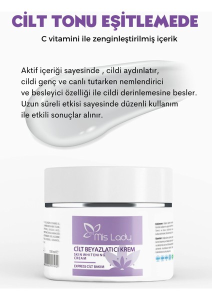 Mis Lady Cilt , , C Vitamini , , Nemlendirici Yüz Kremi 100 ml