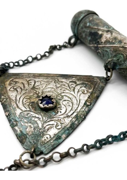 Osmanlı Dönemi Gümüş Zincirli Hamayır AOB2967 fiyatları