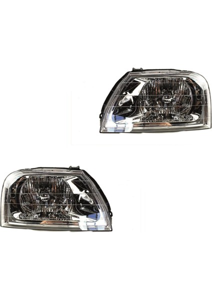 Mitsubishi L200 Magnum Kasa Far Lambası Sağ Sol Set 2000-2004