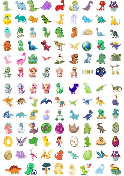 230 Adet Sticker - Dinazor , Ajanda ve Günlükler Için Eğlenceli Çıkartma Etiketler fiyatları