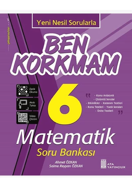 Ata Yayıncılık 6.Sınıf Ben Korkmam Matematik Soru Bankası