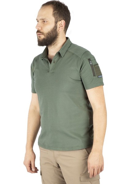 Combat Tactical Polo Yaka Kısa Kollu Taktik Tişört Haki 802 Pike modelleri