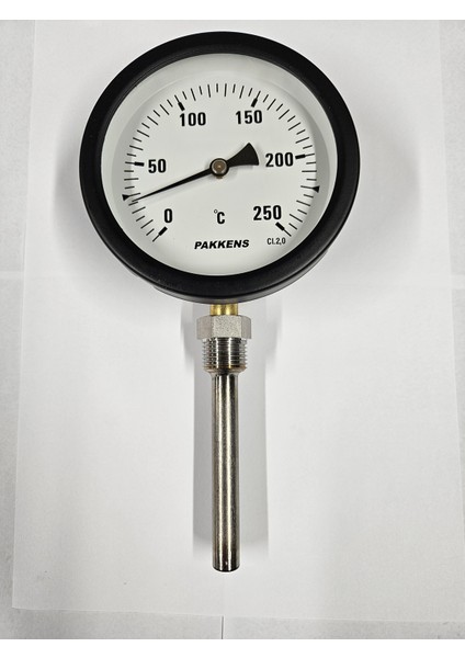 Çap 100 Alttan 0/+250 Derece 10 cm Termometre