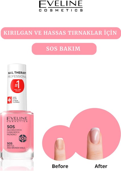 Eveline Sos Nails Multivitamin Conditioner Kalsiyum ve Vitaminler Ile Tırnak Kremi