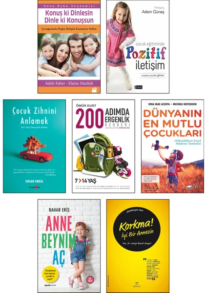 Geliştiren Anne Baba + Başarıya Götüren Aile / Doğan Cüceloğlu + Bütün Beyinli Çocuk + Evet Beyinli Çocuk / Daniel Siegel + Çocuklu Hayatın Ilkeleri + Uyku Kitabı - 6 Kitap Çocuk Gelişimi Bebek Bakımı