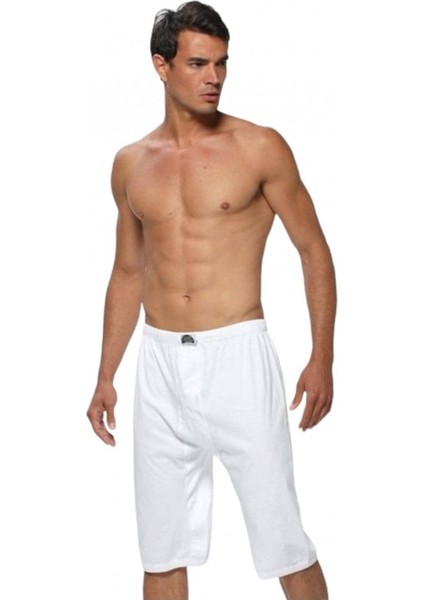 Erkek Osmanlı Donu Uzun Paçalı Diz Altı Boxer Gümüş 4201 3'lü Paket