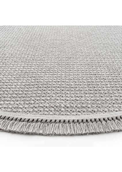 Vera 1453 Gri Halı Kilim Yumuşak Dokulu Salon Halısı Mutfak Antre Yuvarlak Dokuma Makine Halısı
