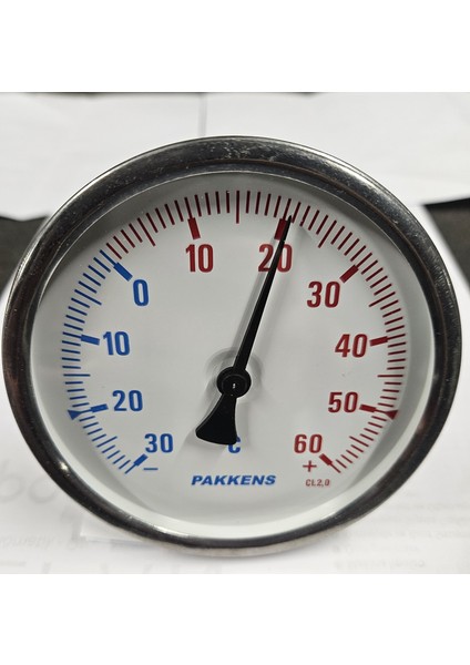 Çap 100 Arkadan 30/+60 Derece 10 cm Termometre