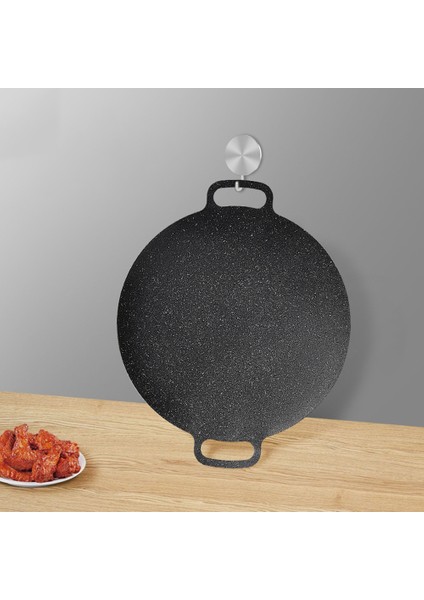 38 cm Açık Kamp Izgara Plakası Kore Barbekü Plakası Barbekü Et Pot Barbekü Plakası Kızartma Plakası (Yurt Dışından)