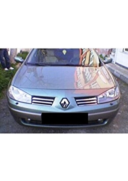 Ebal Oto Renault Megane 2  Krom Ön Panjur 6 Parça 2004-2006 Paslanmaz Çelik