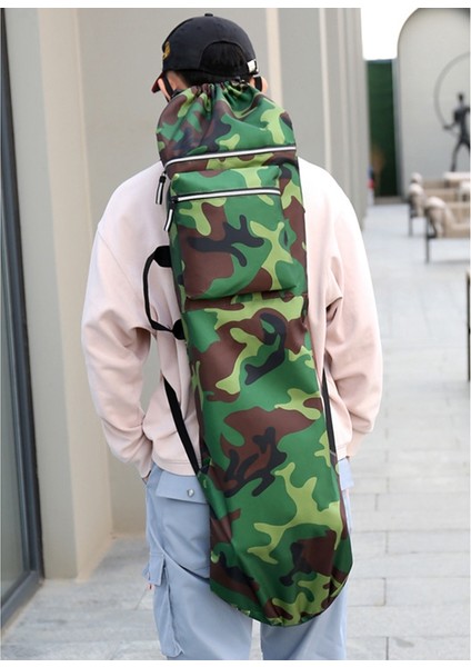 Çift Rocker Kaykay Sırt Çantası Arazi Sörf Tahtası Çantası Longboard Çantası Kaykay Taşıma Çantası Aksesuarları, Haki L (Yurt Dışından) fiyatları