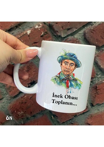Size Özel Inek Obası Toplanın Seramik Baskılı Kupa Bardaklar