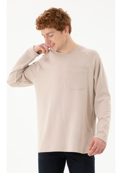 Erkek Bej Sweatshirt 50270814-VR011 modelleri