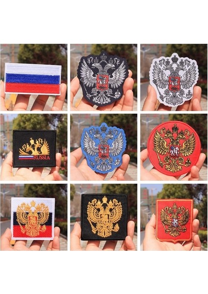 N6-BT0522 Stili Rus Bayrağının Farklı Stilleri Ulusal Amblem Yamaları Ince Ceket Üzerinde Demir Kartal Nakış Giyim Aksesuarları Biker Yamaları (Yurt Dışından) modelleri