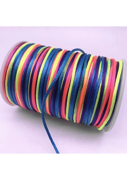 No.5 Tarzı Yeni 5 Yards Kademeli Değişim Renkli Çin Düğüm Hattı Kordon Ipek Saten Kordon Naylon Kordon Dıy El Yapımı Örgü Dize Kordonları (Yurt Dışından) modelleri