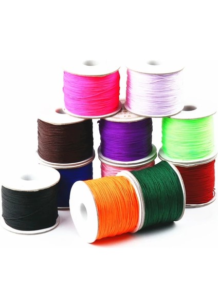 No.6 Tarzı 50YARDSROLL Naylon Kordon Ipliği Çin Düğüm Makrome Kordon Bilezik Örgülü Dize Dıy Püsküller Boncuk Dize Iplik (Yurt Dışından) modelleri