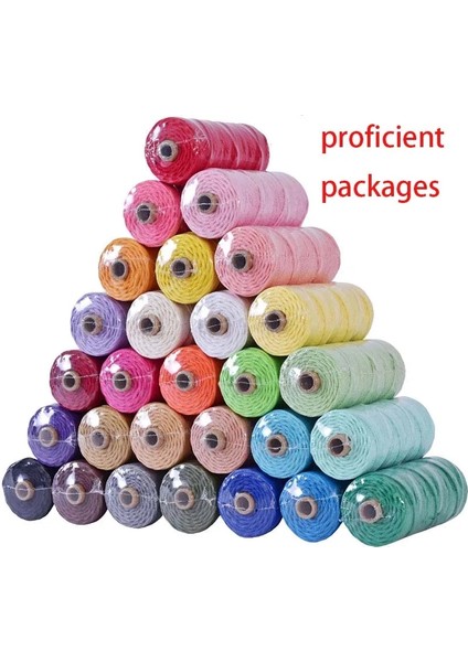 Koyu Pembe Tarzı % Pamuk Kordon Renkli Kordon El Yapımı Halat Bükülmüş Makrome Dize Dıy Ev Düğün Dekorasyon Kaynağı Film Ambalajı 100M (Yurt Dışından) fırsatları