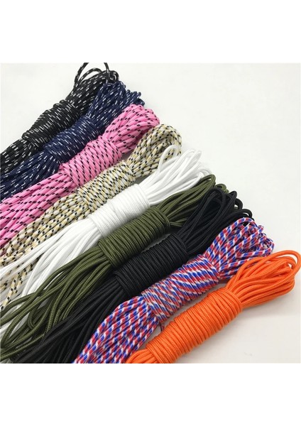 No.4 Tarzı 10YARDSLOT 3mm Katı Paraşüt Kordonu Ipi Halat Mil Spec Tip Bir Strand Tırmanma Kampı Hayatta Kalma Ekipmanları Paracord (Yurt Dışından) modelleri