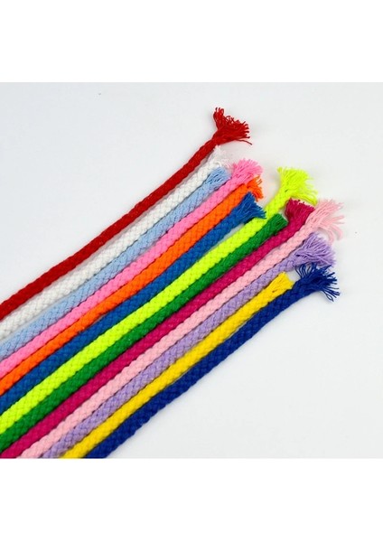 Karpuz Kırmızı Stil 5 Yards 7mm Pamuk Halat Dıy El Sanatları Dekoratif Bükülmüş Kordon Dikiş Hediye Paketleme Buket Aksesuarları Için Çevre Dostu Iplik Kordonları (Yurt Dışından)