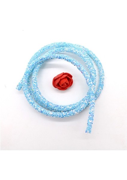 Gök Mavisi Tarzı Reyards 6mm Glitter Rhinestones Sequins Süslemeler Yumuşak Tüp Kordon Halat Dizeleri Dıy Konfeksiyon Ayakkabı Parti Dekorasyon Düğün (Yurt Dışından)