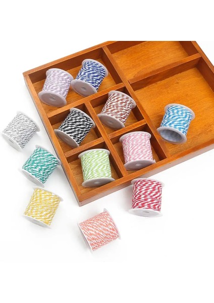 Stil 05 Stili 10 Metersroll Pamuk Fırıncı Sicim Halat Kordon Noel Düğün Dekorasyon Hediye Paketleme Rustik El Yapımı El Sanatları (Yurt Dışından) modelleri