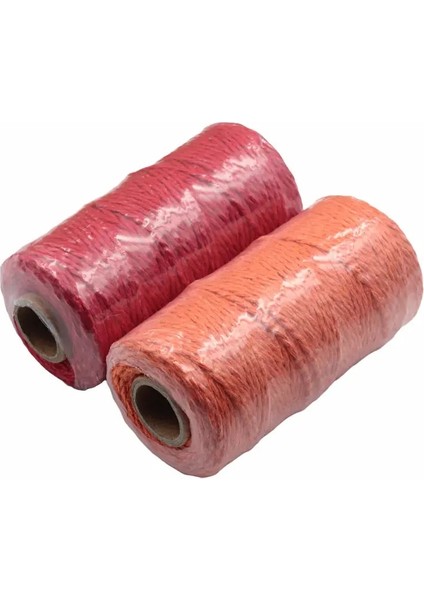 Açık Yeşil Stil 100MROLL Renkli Pamuk Ipliği Diy El Dokuma Halat Ince Pamuklu Kordon Dokuma Goblen Halat Halat Bağlama Halatı Dekoratif Malzeme (Yurt Dışından)