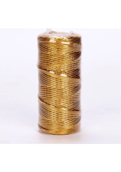 Altın Tarzı Acrame Kordon Halat Dize Iplik Bükülmüş Sicim Dıy Halat Şerit Yay Zanaat Dikiş Düğün Noel Ev Dekorasyon Için (Yurt Dışından)