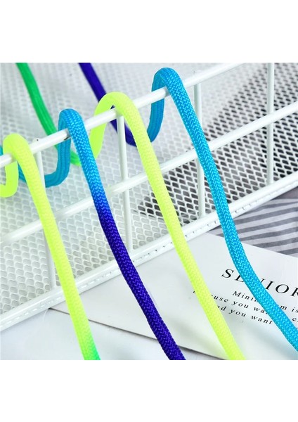 Karanlık Karışım Stili 5mm Gökkuşağı Renkleri Kordon Halat 7 Strand Paraşüt Kordon Halat Tırmanma Kamp Survival Ekipmanları Paracord Bilezik Bungee Kordon (Yurt Dışından) indirimleri