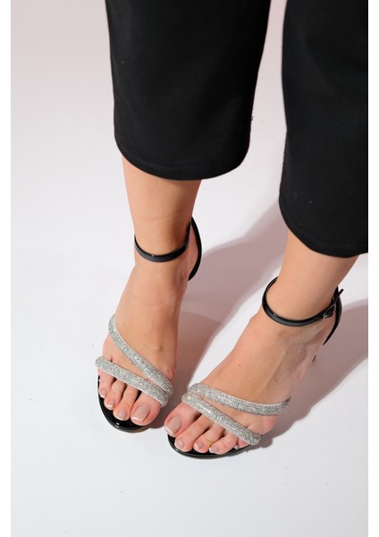 Laredo Siyah Rugan Taşlı Kadın Platform Topuklu Abiye Ayakkabı fiyatları