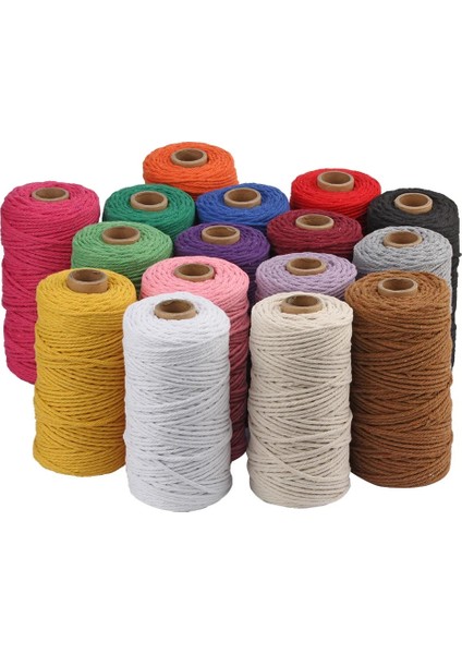 Gri Stil % Pamuk Kordon Renkli Bükülmüş Halat Ipliği Boho Deco Dıy El Yapımı El Sanatları Ev Tekstili Düğün Dekorasyon Tedarik 100 Metre (Yurt Dışından) modelleri