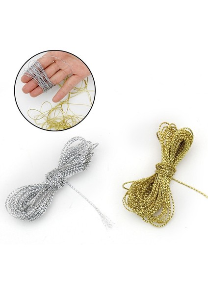 B-Gümüş Tarzı Kırmızı Altın Dize Kordon Marka Takı Bilezik Sicim Halat Etiketi Püskül Yapımı El Sanatları Düğün Için Hediye Konu 20 M Halat (Yurt Dışından) fırsatları