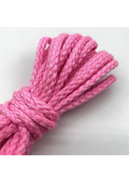 No.11 Stili 5 Yards 5mm Pamuk Halat Dekoratif Bükülmüş Örgülü Kordon Halat El Yapımı Dekorasyon Için Dıy Kordon Ficelles Couleurs Iplik Kordon (Yurt Dışından)